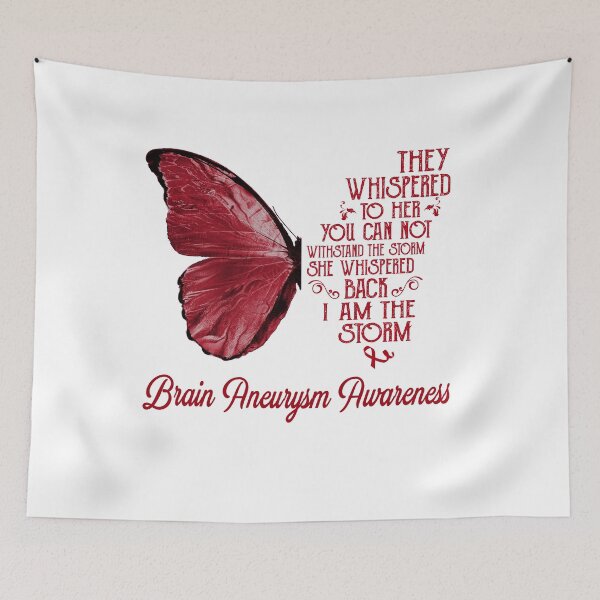 Item preview, Butterfly I Am The Storm Brain Aneurysm Awareness designed and sold by whlrcheryl.