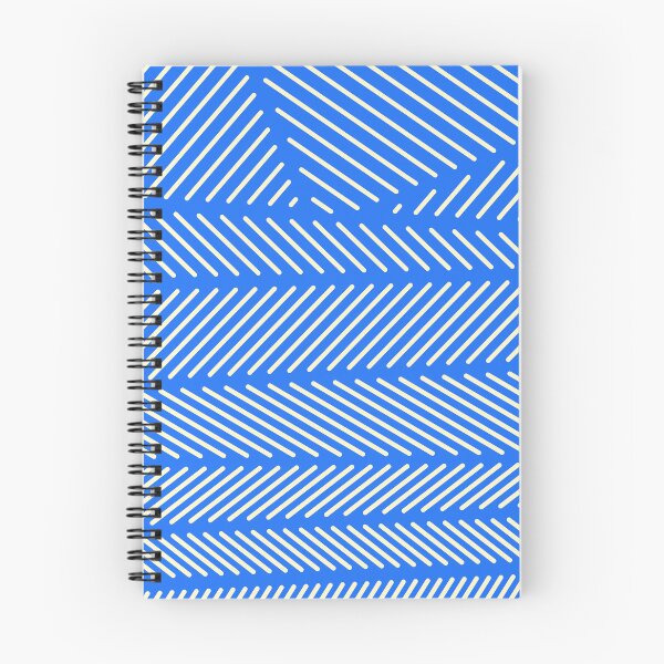 Item preview, Blue Minimal Diagonal Line Patch Pattern designed and sold by patternsoup.