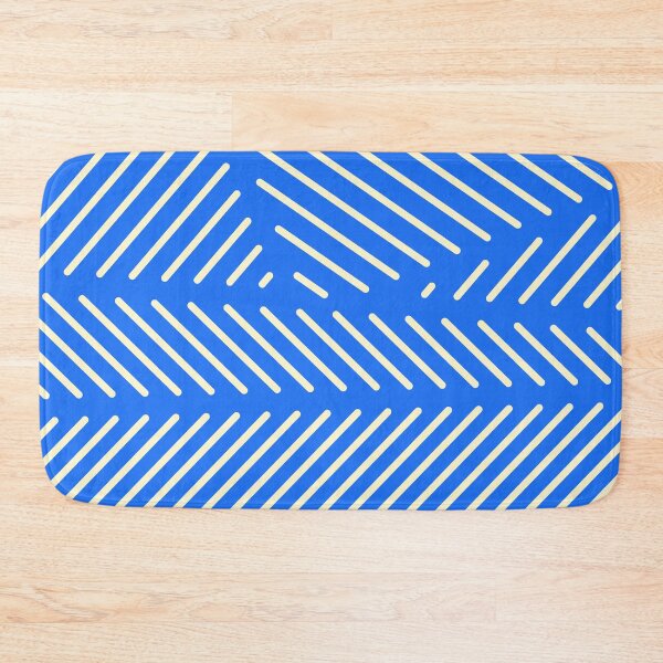 Item preview, Blue Minimal Diagonal Line Patch Pattern designed and sold by patternsoup.