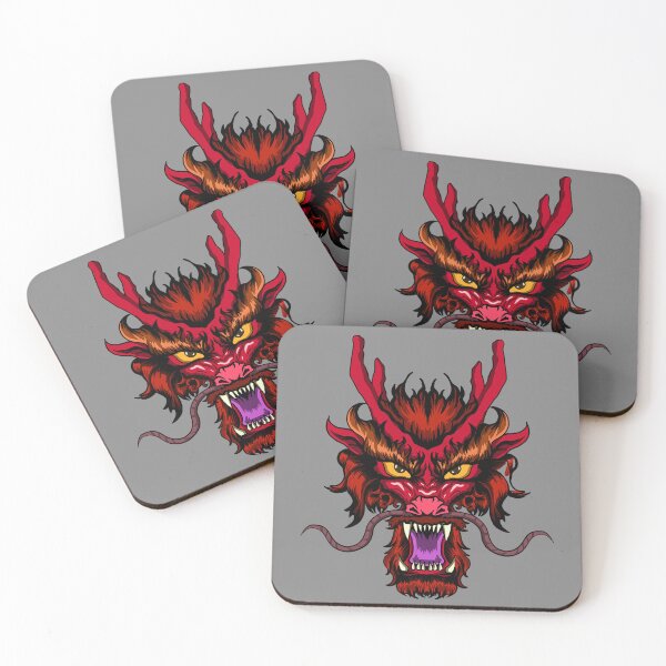 Item preview, Red Dragon Head Traditional Chinese Style designed and sold by leen12 Art Designs Prints.