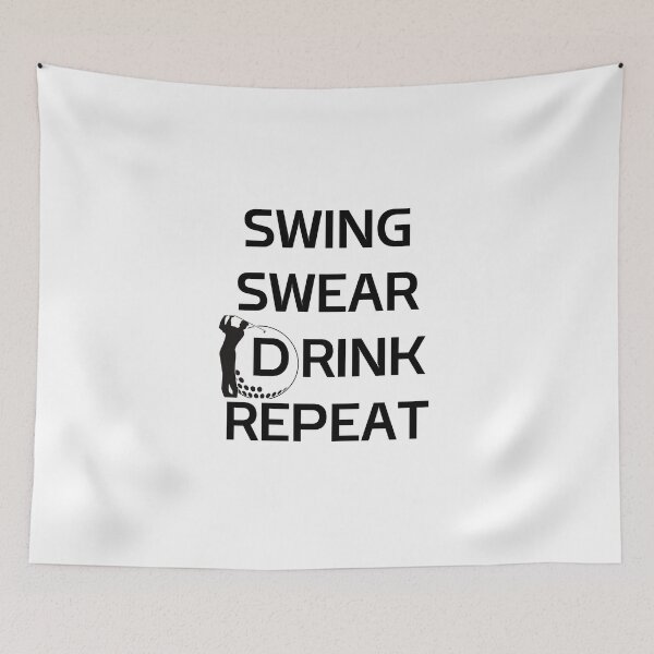 Item preview, Swing Swear Drink Repeat designed and sold by ElHallabi.