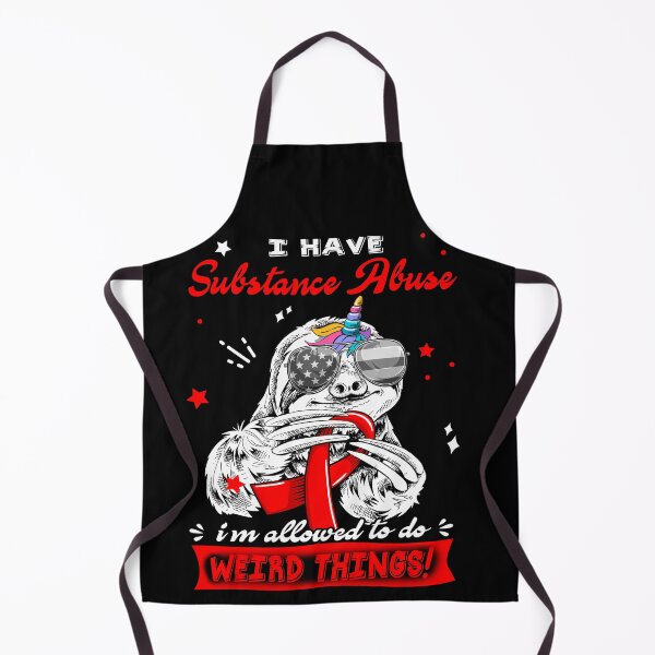 Item preview, Funny Sloth I Have Substance Abuse I'm Allowed To Do Weird Things designed and sold by Kohend.