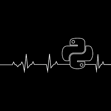 Artwork thumbnail, Python Heartbeat Programmer Funny Coder by ktmaem