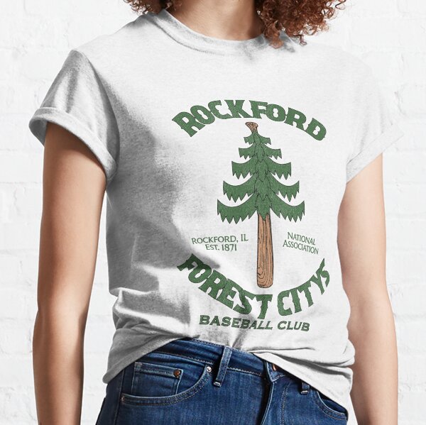 Rockford Cubbies Baseball Unisex Retro T-shirt