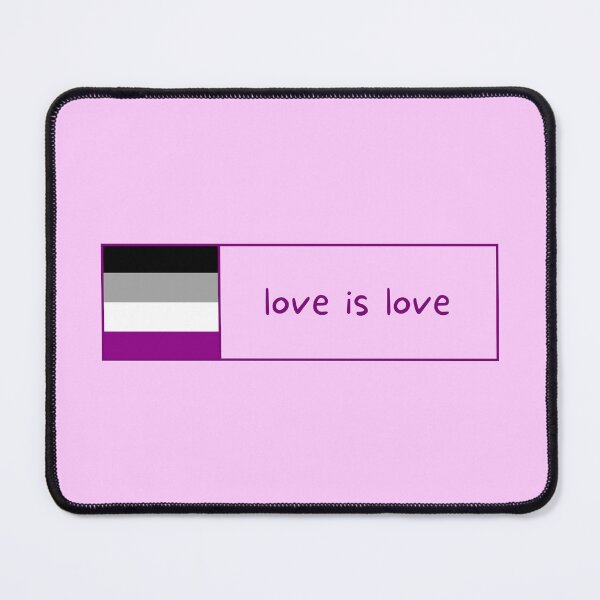 Item preview, love is love Asexual Pride Flag Positive Quote Banner designed and sold by littlecornershop.