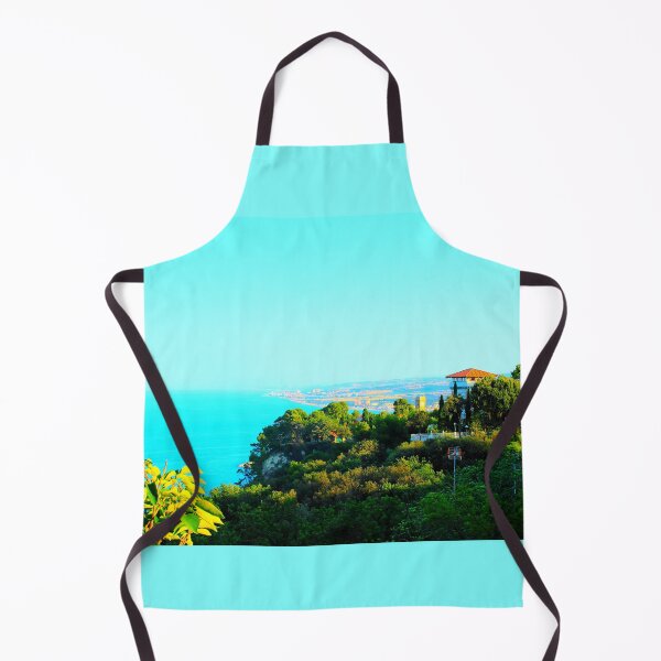 Item preview, Scenery from Piazzale Marino in Sirolo with human settlements, Adriatic Sea, greenery and towers designed and sold by Kristina Drozd.