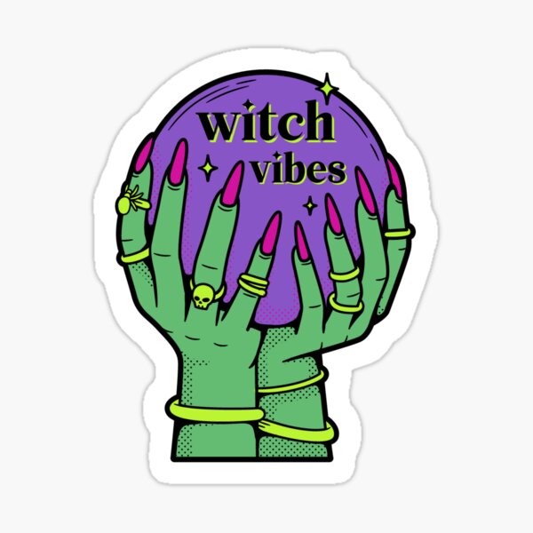 Witch Vibes Crystal Ball Sticker