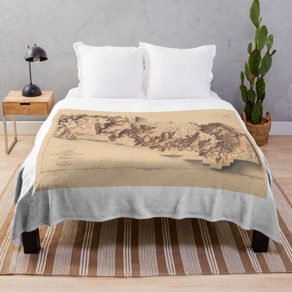 Item preview, 1927 Grand Canyon, Arizona, USA Relief Map 3D digitally-rendered designed and sold by ThinkAboutMaps.