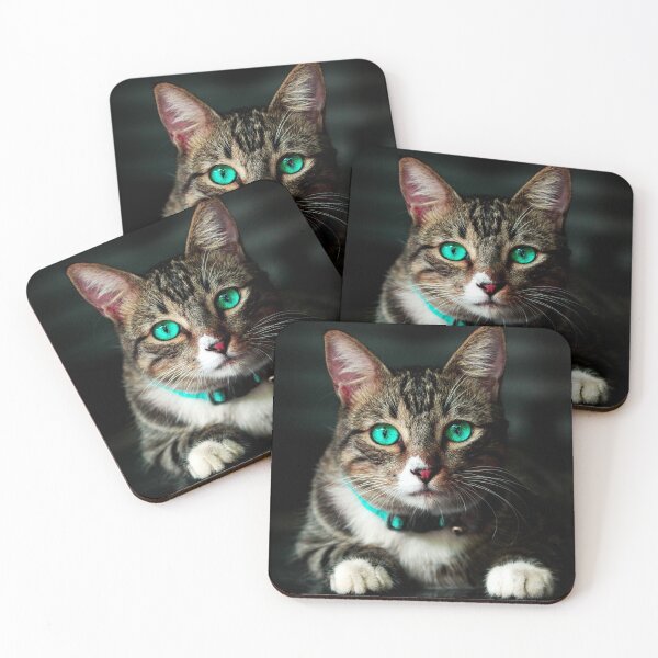 Item preview, ANIMALS #15 - Cat with Liquid Aquamarine Eyes designed and sold by DEL-Productions.