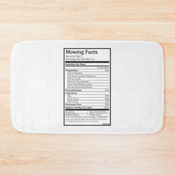 Item preview, Mowing Facts designed and sold by RobinaEngel.