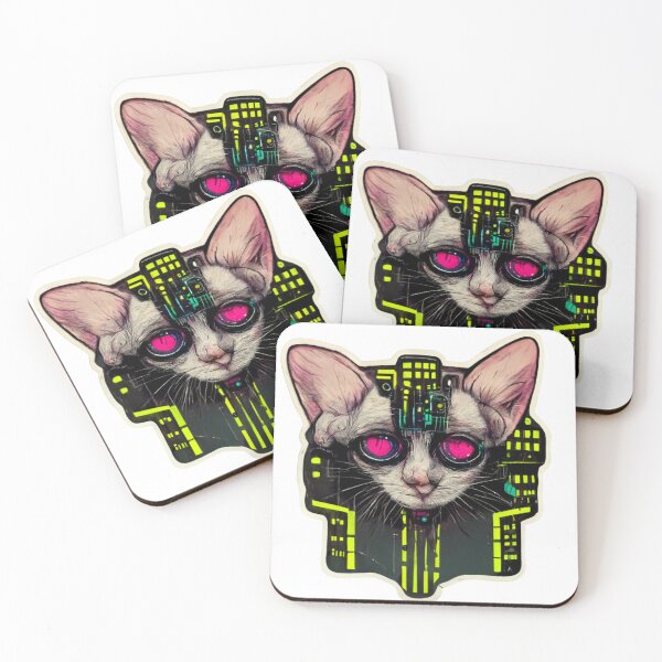 Item preview, Cyberpunk Cat King  designed and sold by thelofidragon.