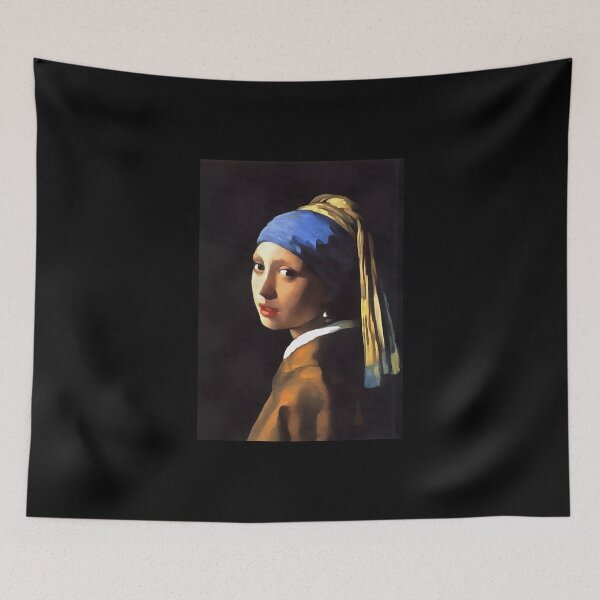 Item preview, Girl with a Pearl Earring Tronie Acrylic Painting designed and sold by taiche.