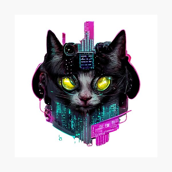 Item preview, Copy of Cyberpunk Cat King  designed and sold by thelofidragon.