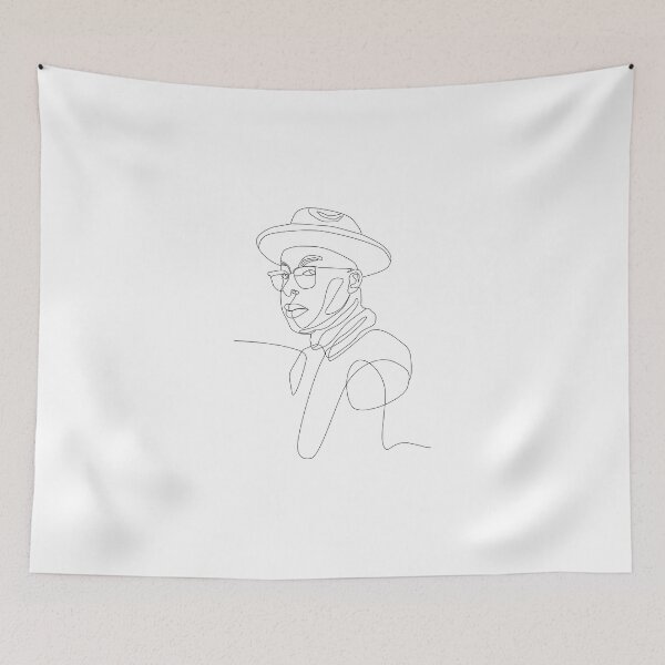 Item preview, continuous line art drawing face man fashion designed and sold by mdpzart.