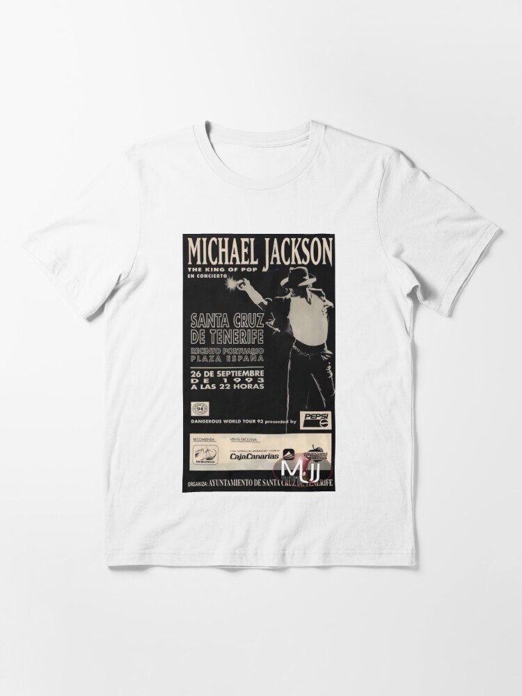 Michael Jackson Dangerous World Tour T Shirt. Short Sleeve 100