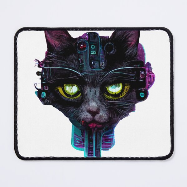 Item preview, Cyberpunk Hacker Cat designed and sold by thelofidragon.