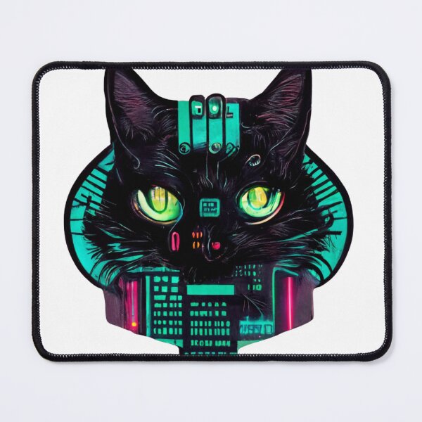 Item preview, Cyberpunk Hacker Cat II designed and sold by thelofidragon.