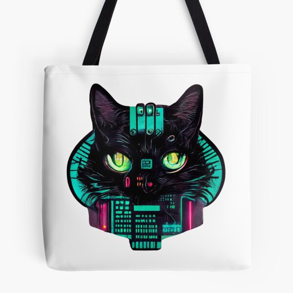 Item preview, Cyberpunk Hacker Cat II designed and sold by thelofidragon.