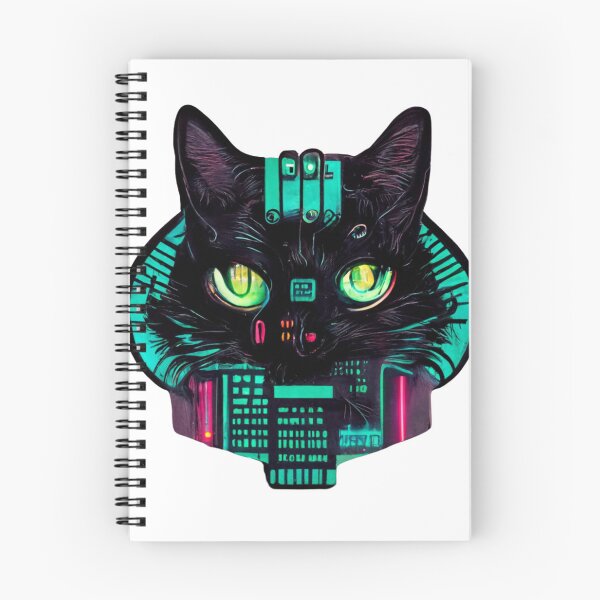 Item preview, Cyberpunk Hacker Cat II designed and sold by thelofidragon.