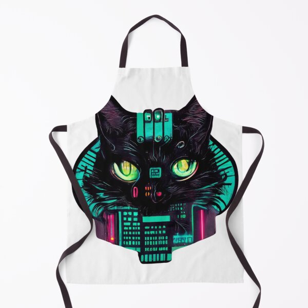 Item preview, Cyberpunk Hacker Cat II designed and sold by thelofidragon.