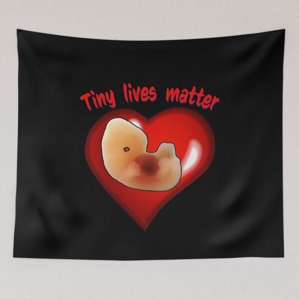 Item preview, Tiny lives matter. Cute Embryo inside cartoon style heart designed and sold by Brasilia.