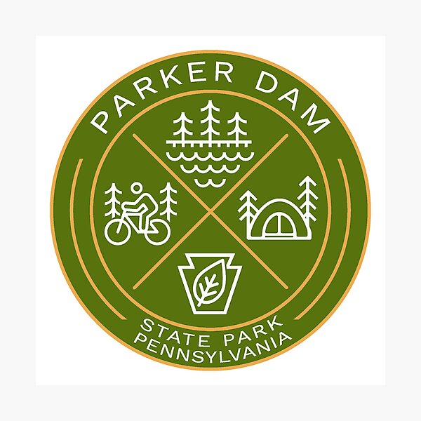Item preview, Parker Dam State Park Heraldic Logo designed and sold by VanyaKar.