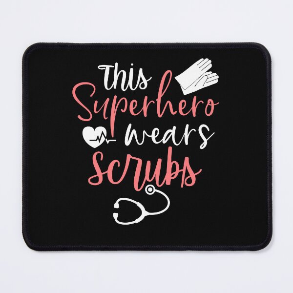 Item preview, This Superhero Wears Scrubs designed and sold by FanityPrints.