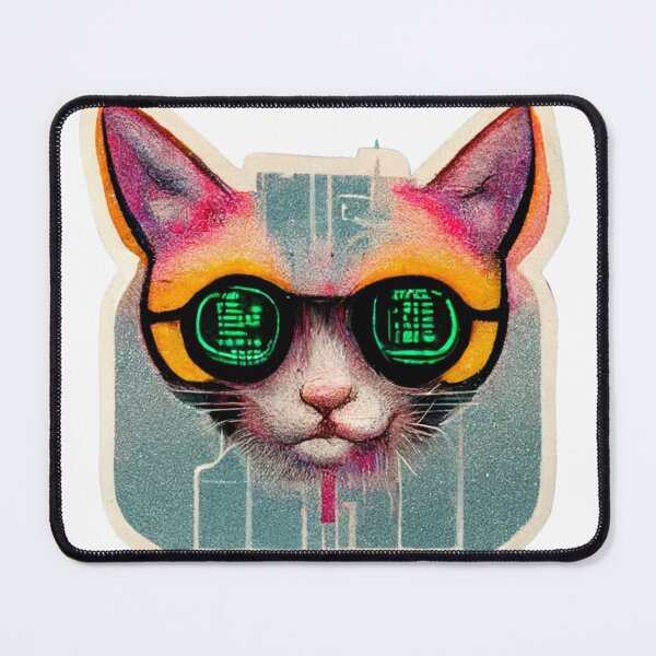 Item preview, Cypberpunk Cat Warrior designed and sold by thelofidragon.