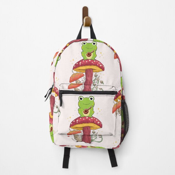Item preview, Cottagecore Aesthetic Frog Playing Banjo On Mushroom Cute designed and sold by EIMgraphic.