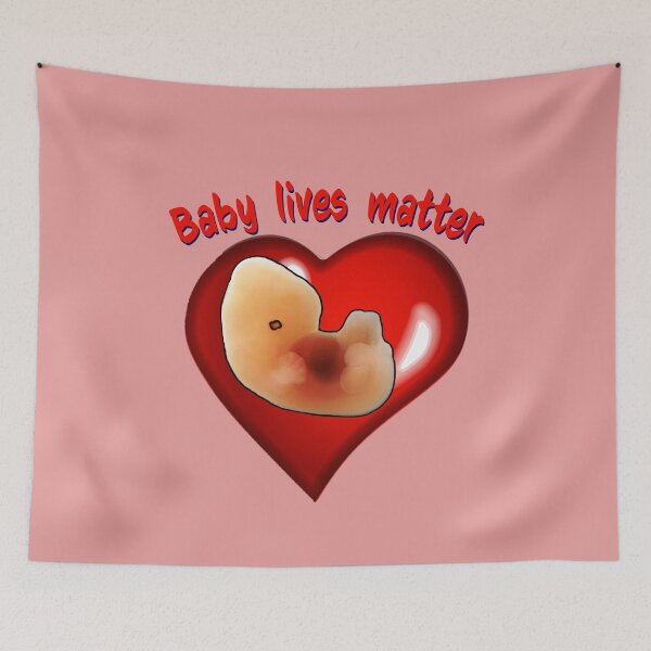 Item preview, Baby lives matter. Cute Embryo inside cartoon style heart designed and sold by Brasilia.
