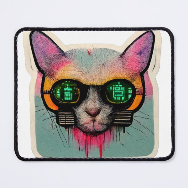 Item preview, Cypberpunk Cat Warrior III designed and sold by thelofidragon.