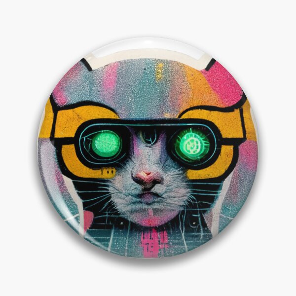 Item preview, Cypberpunk Cat Warrior V4 designed and sold by thelofidragon.