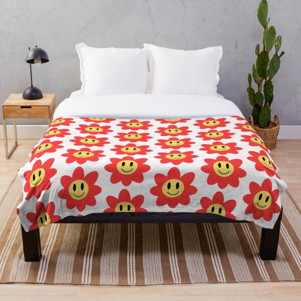 Item preview, Red happy face flower designed and sold by AurelsPrints.