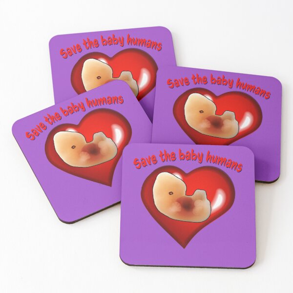 Item preview, Save the baby humans. Cute Embryo inside cartoon style heart designed and sold by Brasilia.