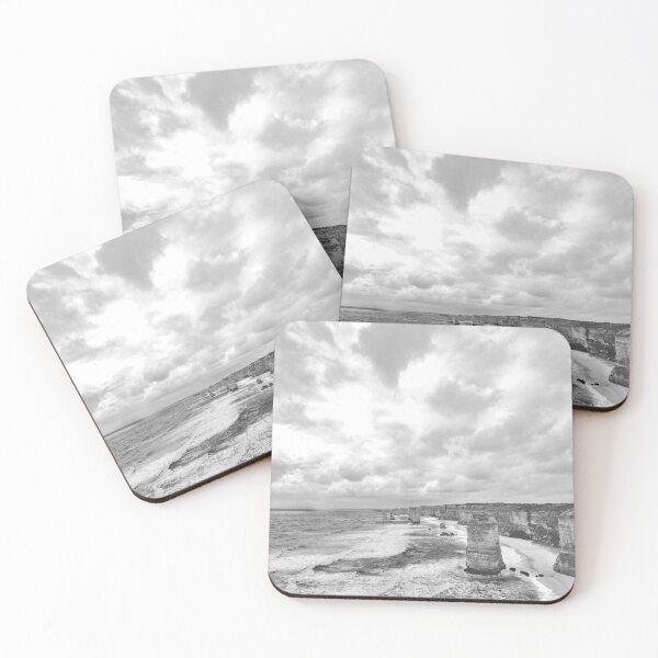 Item preview, Beautiful Black and White Seashore Photography - Cloudy Sky designed and sold by Tjokko-chan.