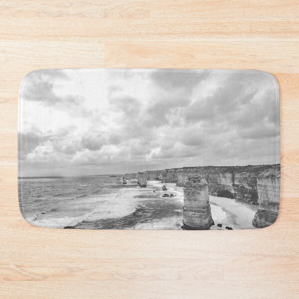Item preview, Beautiful Black and White Seashore Photography - Cloudy Sky designed and sold by Tjokko-chan.