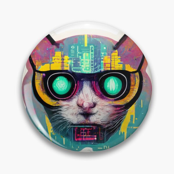 Item preview, Cypberpunk Cat Warrior V5 designed and sold by thelofidragon.
