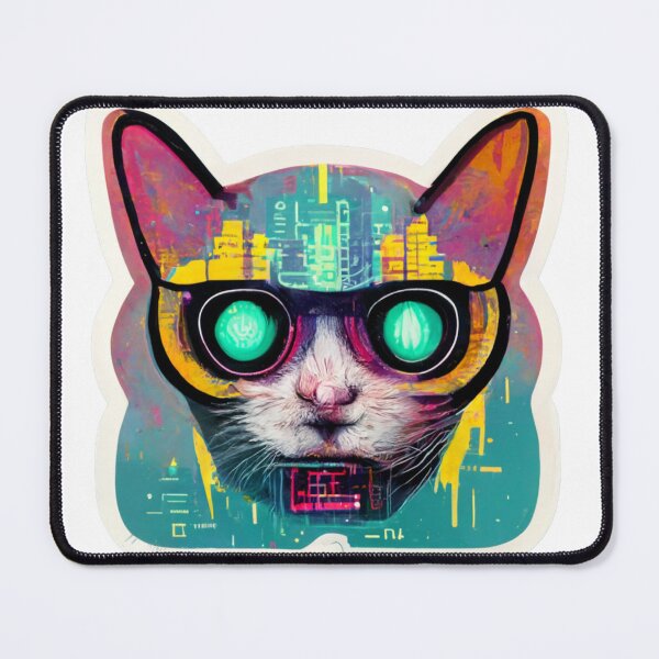 Item preview, Cypberpunk Cat Warrior V5 designed and sold by thelofidragon.
