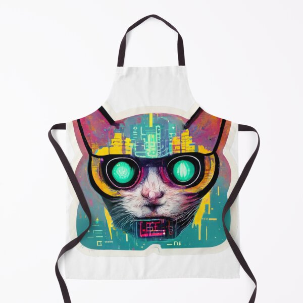 Item preview, Cypberpunk Cat Warrior V5 designed and sold by thelofidragon.