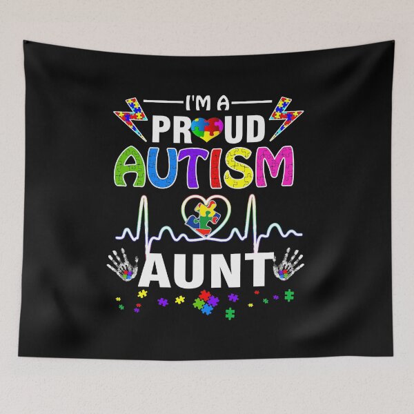 Item preview, I'm A Proud Autism Aunt Women Girls Heart designed and sold by HaaChris-Artis.