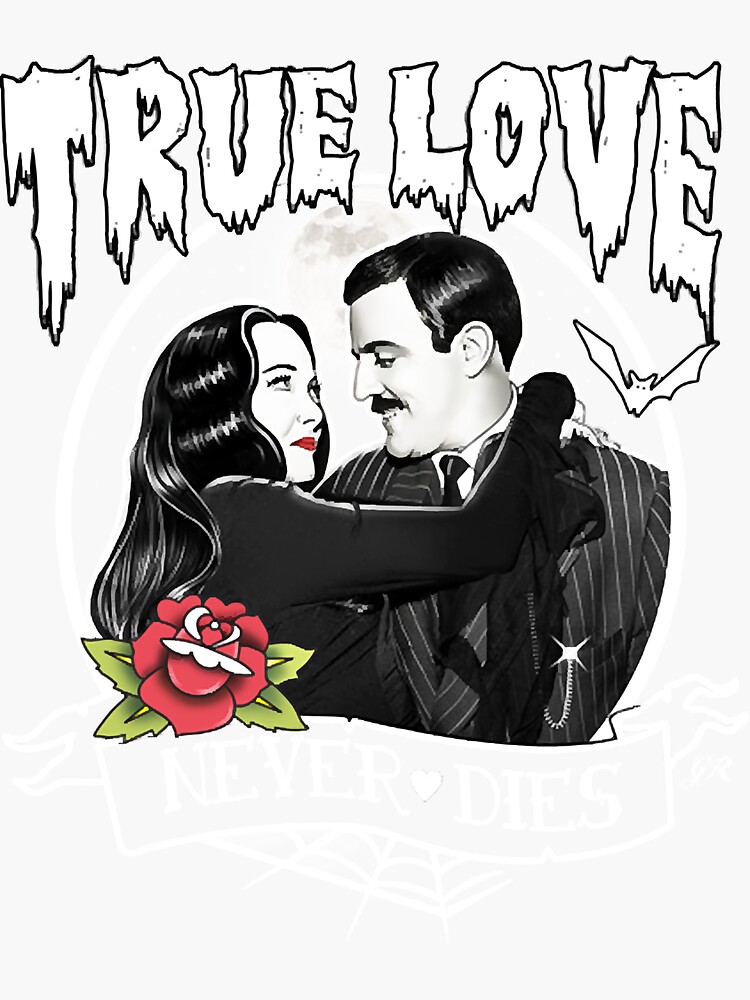 dessin de Morticia et Gomez