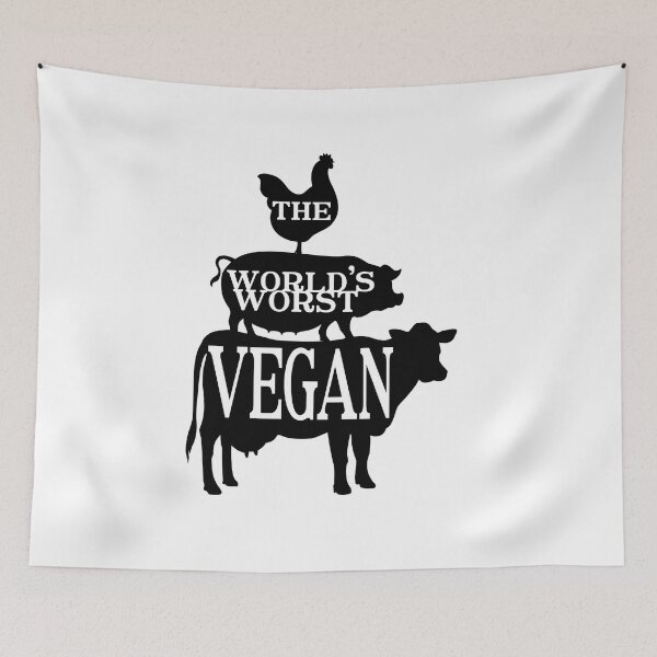 Item preview, World's Worst Vegan designed and sold by Healthy AF.