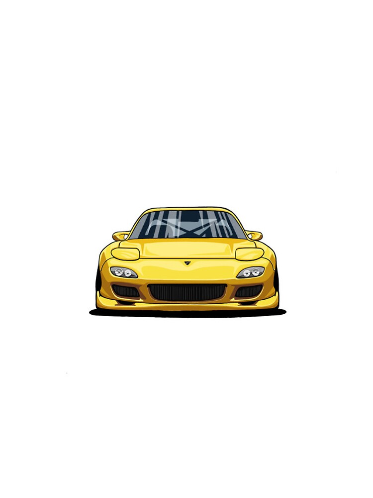 Thumbnail 4 of 4, iPhone Case, Yellow RX-7 designed and sold by CassLynn2.