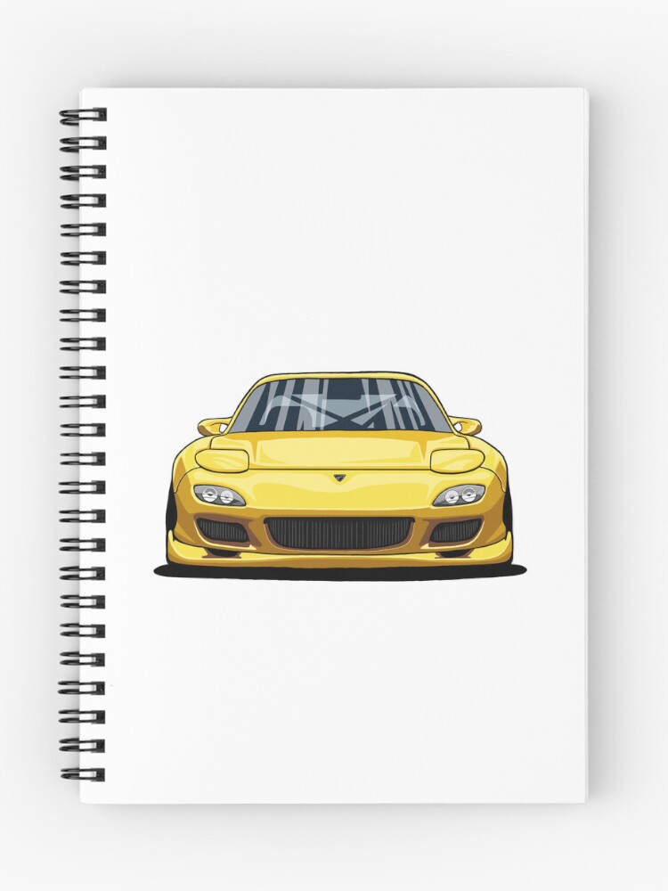 Thumbnail 1 of 3, Journal, Yellow RX-7 designed and sold by CassLynn2.