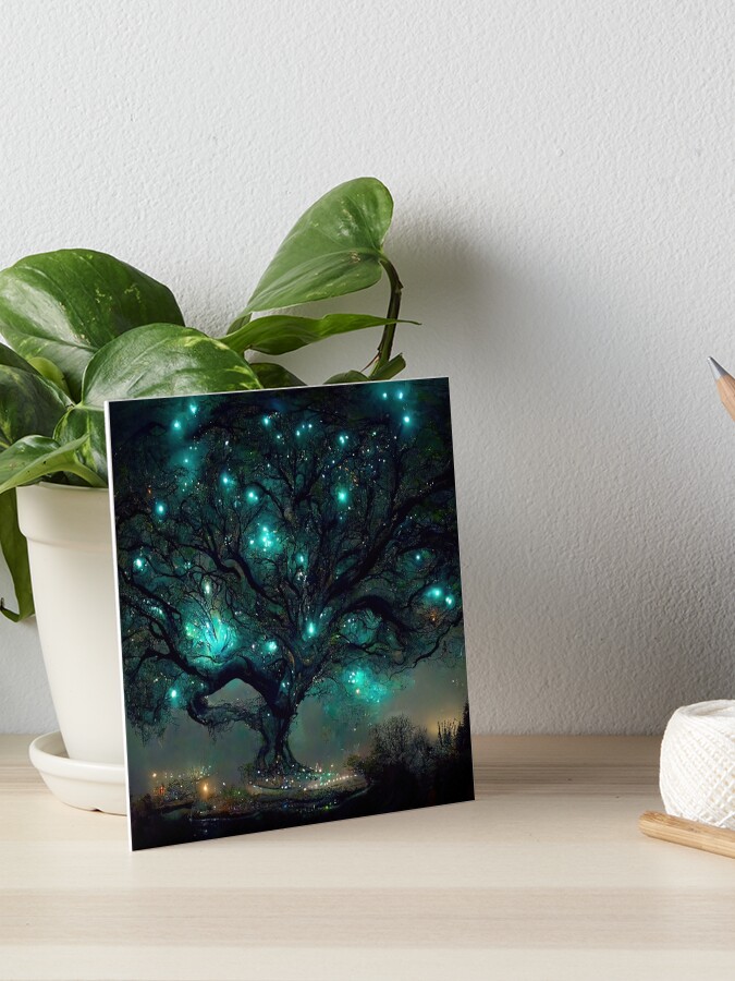 Thumbnail 1 of 2, Art Board Print, Fae Realm Tree of Hope designed and sold by electricxbunny.