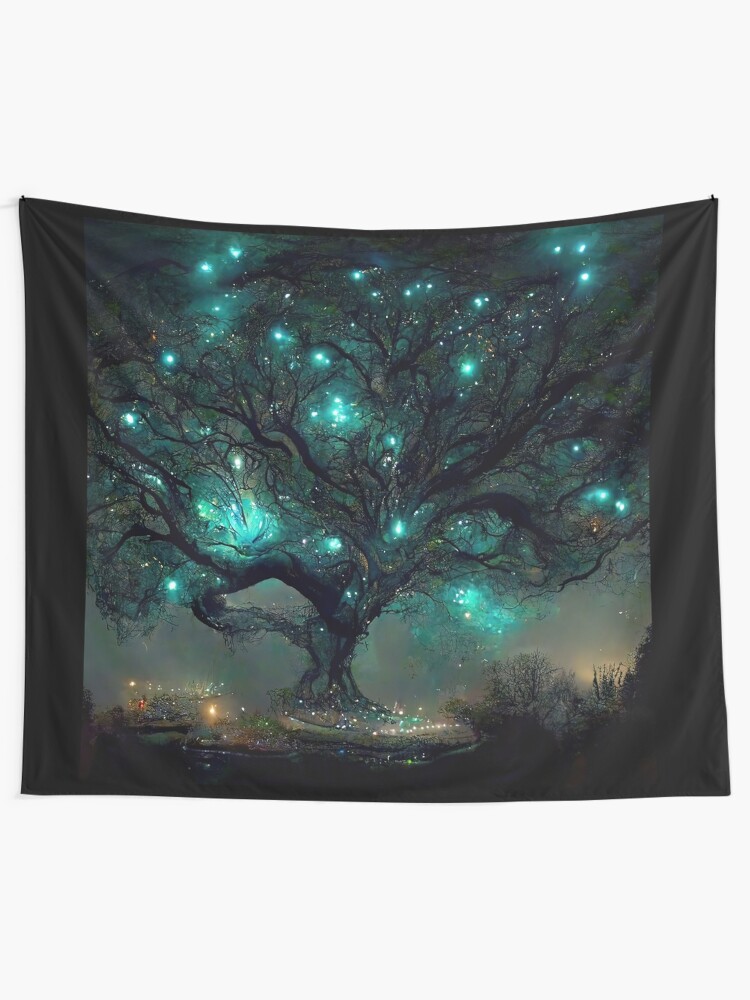 Alternate view of Fae Realm Tree of Hope Tapestry