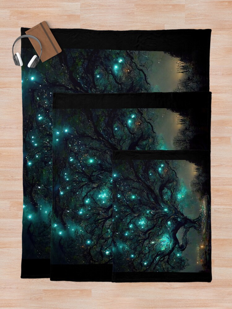 Alternate view of Fae Realm Tree of Hope Throw Blanket