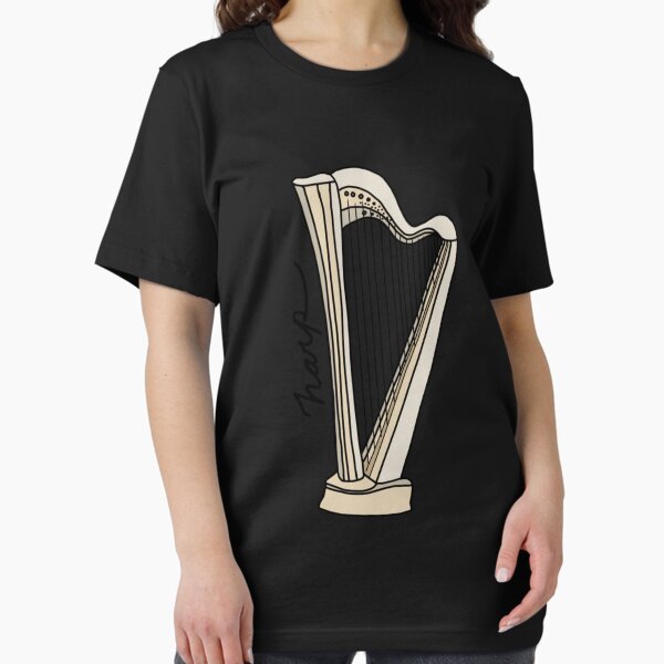 Item preview, Colorful Harp Line Art With Cursive Zipped Hoodie designed and sold by mileonaei.