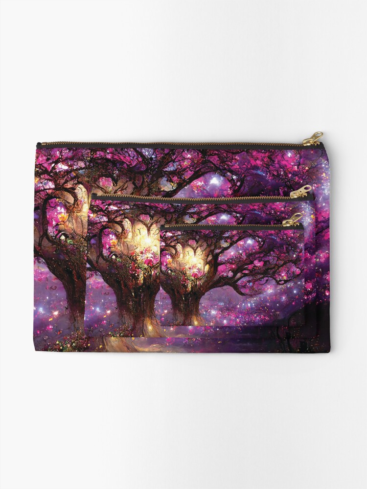 Alternate view of Fae Realm Tree of Life Zipper Pouch