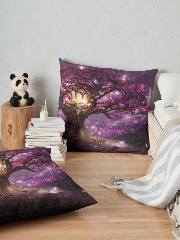 Alternate view of Fae Realm Tree of Life Floor Pillow